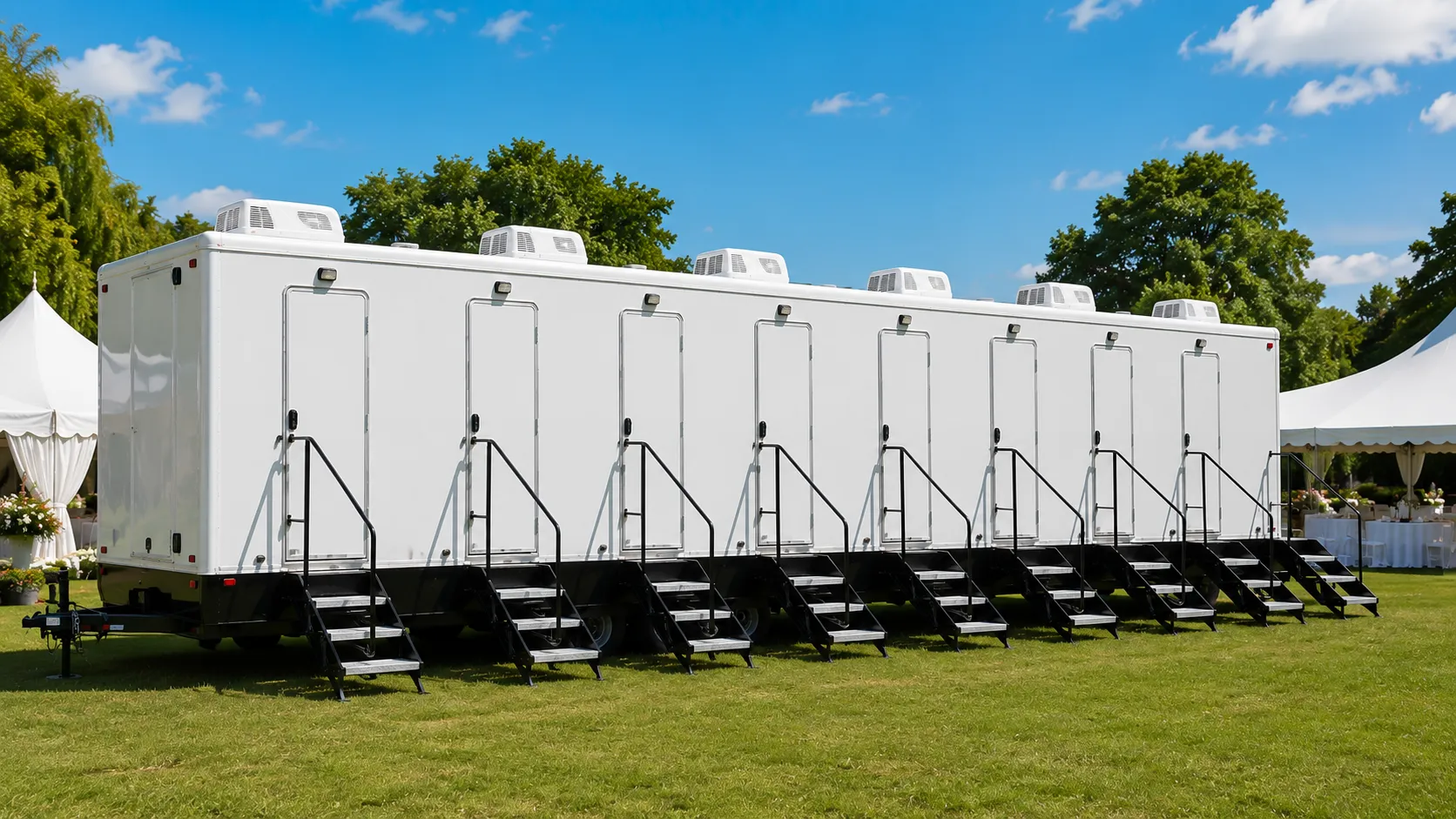8 Stall Restroom Trailer in Palm Harbor, FL